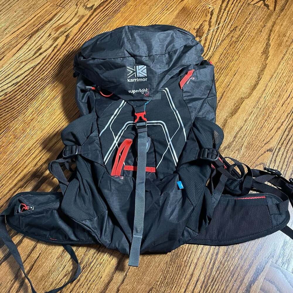 Karrimor Superlight 30 Backpack Black Hiking Daypack